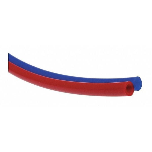 Polyurethane Tubing MCR 1/4" x 50' Twin Red Blue