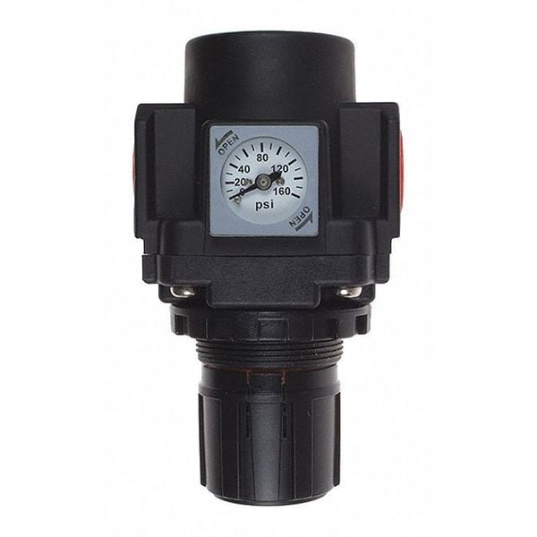Regulator Mini 1/4" W/Square Gauge