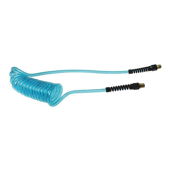 Flexcoil 1/4" ID x 50' 1/4" MPT Rigid Blue