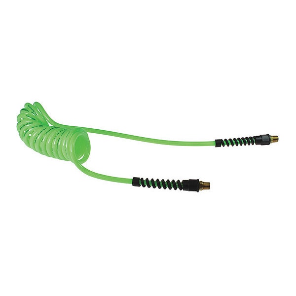 Flexcoil 1/4" ID x 50' 1/4" MPT Rigid Green
