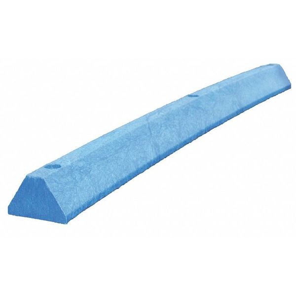 Parking Block, Standard, 6 ft., Blue, Lags