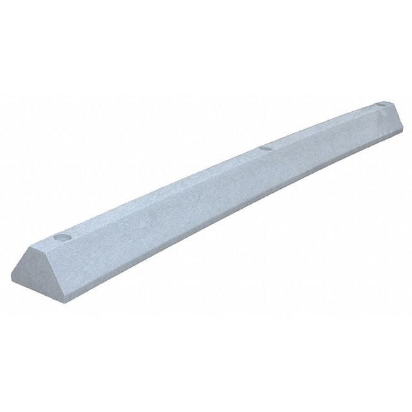 Parking Block, Standard, 6 ft., Gray, Lags
