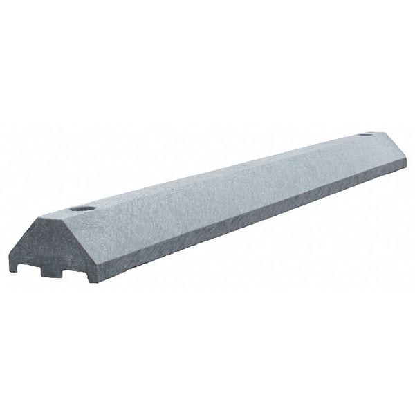 Parking Blocks, 3 in Height, 4 ft Length, Ultra Charcoal