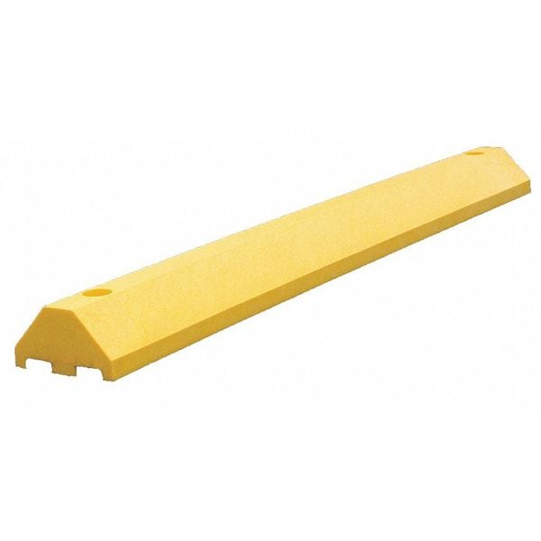 Parking Blocks, 3 in Height, 4 ft Length, Ultra Yellow