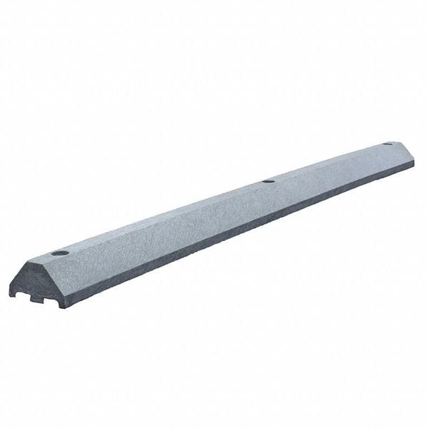 Parking Blocks, 3 in Height, 6 ft Length, Ultra Charcoal
