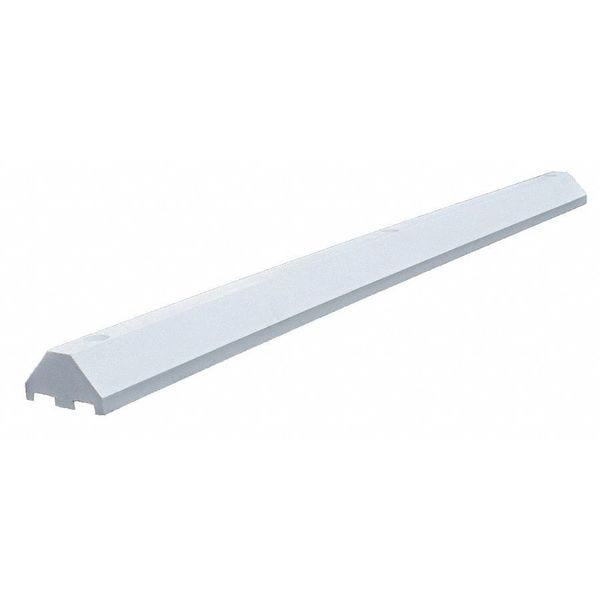 Parking Blocks, 3 in Height, 6 ft Length, Ultra White