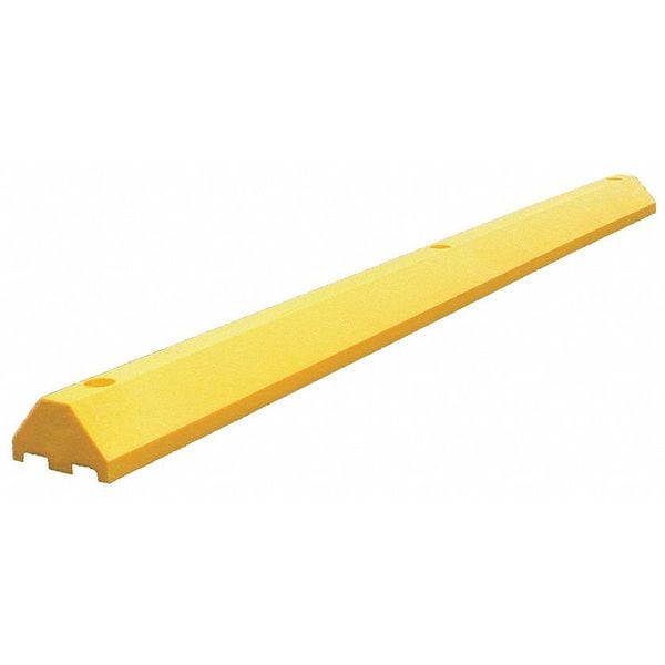 Parking Blocks, 3 in Height, 6 ft Length, Ultra Yellow