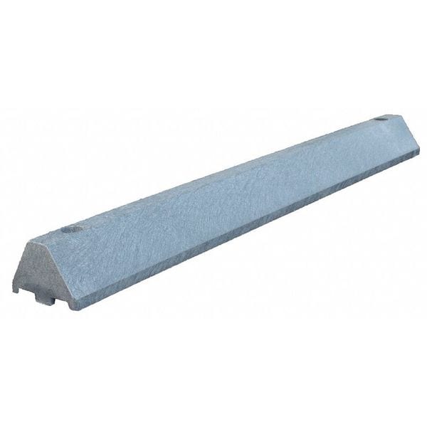 Parking Blocks, 4 in Height, 4 ft Length, Ultra Charcoal