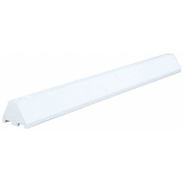 Parking Blocks, 4 in Height, 4 ft Length, Ultra White