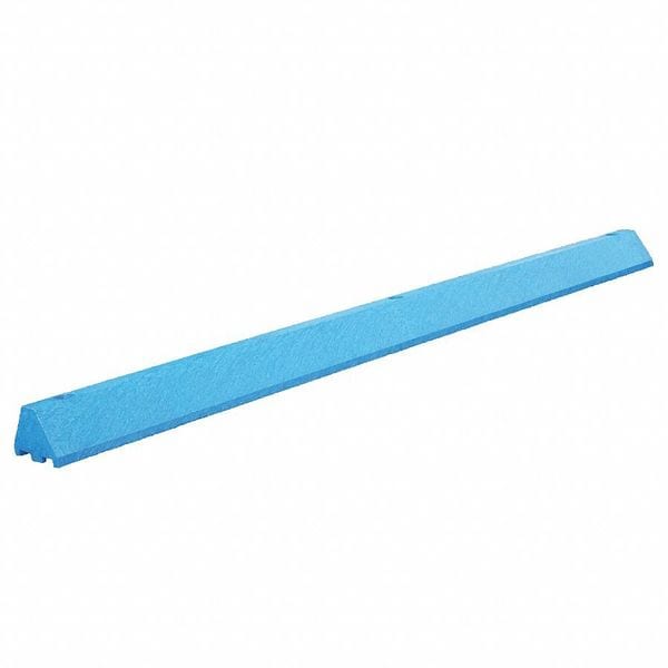 Parking Blocks, 4 in Height, 6 ft Length, Ultra Blue