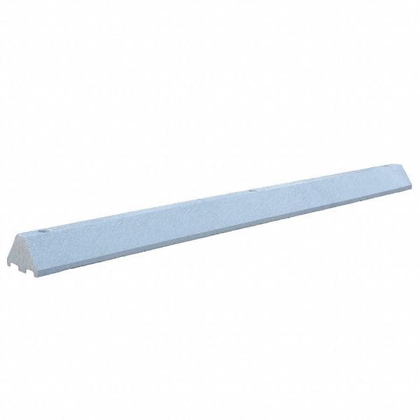 Parking Blocks, 4 in Height, 6 ft Length, Ultra Gray