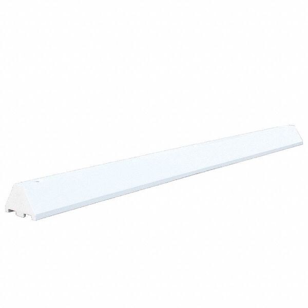 Parking Blocks, 4 in Height, 6 ft Length, Ultra White