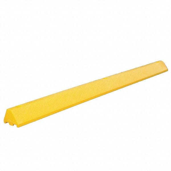 Parking Blocks, 4 in Height, 6 ft Length, Ultra Yellow