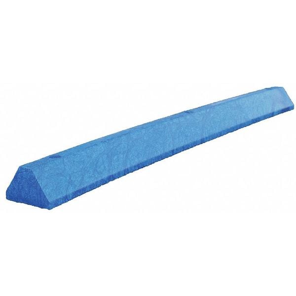 Parking Block, Deluxe, 6 ft., Blue, Lags