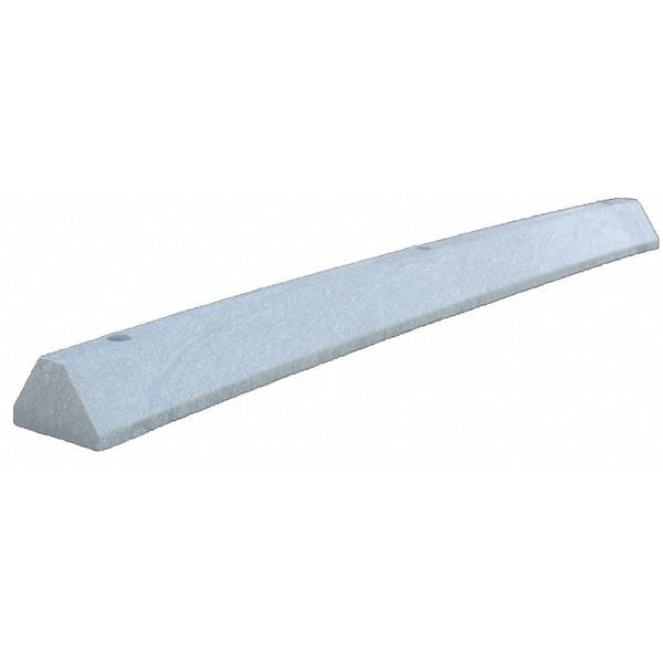 Parking Block, Deluxe, 6 ft., Gray, Lags