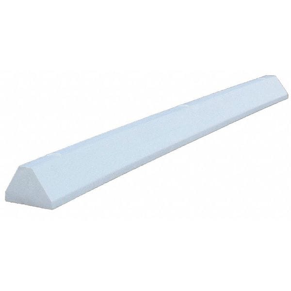 Parking Block, Deluxe, 6 ft., White, Lags