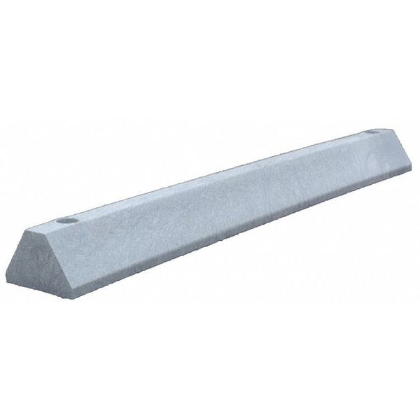 Parking Block, Standard, 4 ft., Gray, Lags