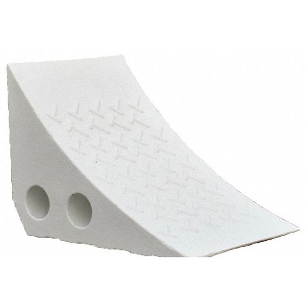 Parking Wheel Chock, Plastic, White