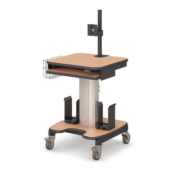 Medical Computer Desk Cart on Wheels