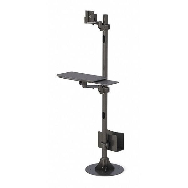 Base Bolted Pole Mount Computer Station