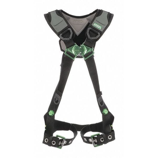 V-FLEX Full Body Harness, XL, 400 lb., Quick-Connect Chest/ Tongue Leg Straps, Back D-Ring