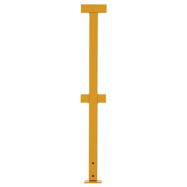 Handrail, 42" High, Run Post, Yellow