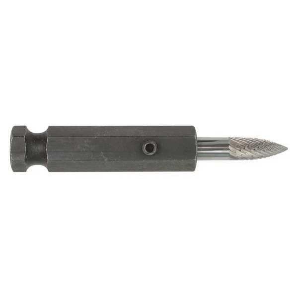 Diamond Cut Burr, Adapter, 1/4"
