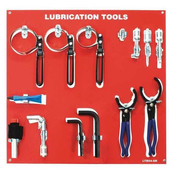 Lubrication Tool Board, Tools
