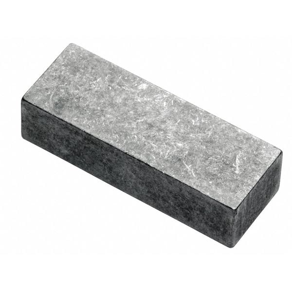 Undersized Machine Key, Square End, Steel, Plain, 2-1/2 in L, 1/4 x 1/2 in Sq