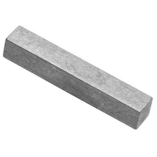 Undersized Machine Key, Square End, Steel, Plain, 3-1/2 in L, 5/8 in Sq