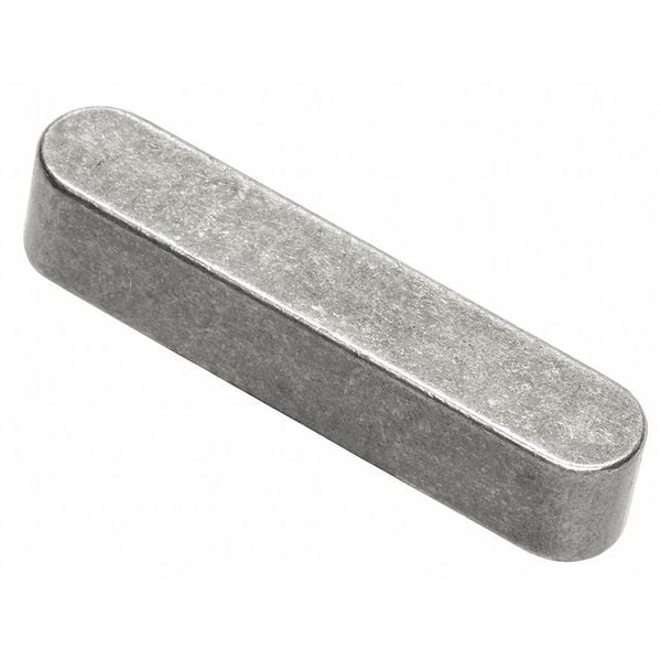 Oversized Machine Key, Round End, Steel, Plain, 4 1/2 in L, 3/4 in Sq