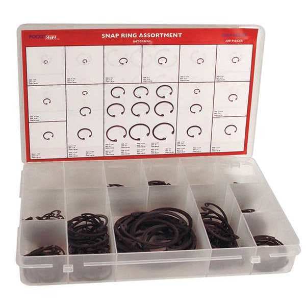 Internal Retaining Ring Assortment, 25 Sizes