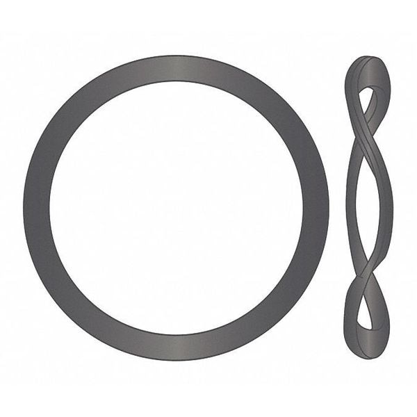 Wave Washer, Steel, Plain Finish