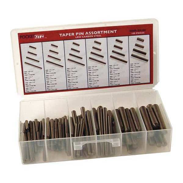 Taper Pin, Assort 100pcs.