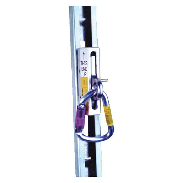 Fall Arrester, 3 29/32 in, 400 Weight Capacity, Silver