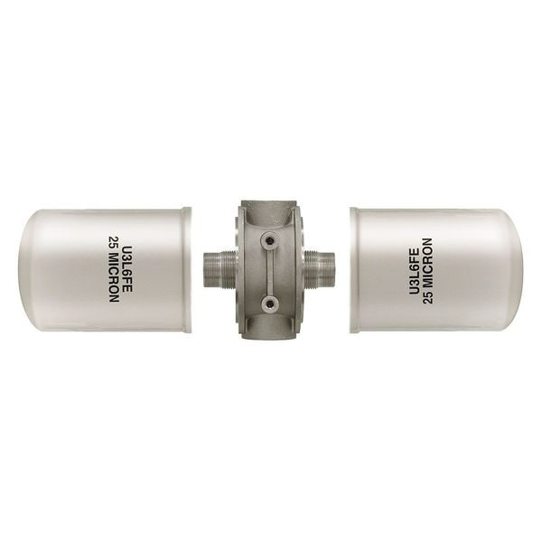 100 GPM Return Line Filter Assembly 1-1/2 Inch NPT/10 Micron/25 PSI Bypass