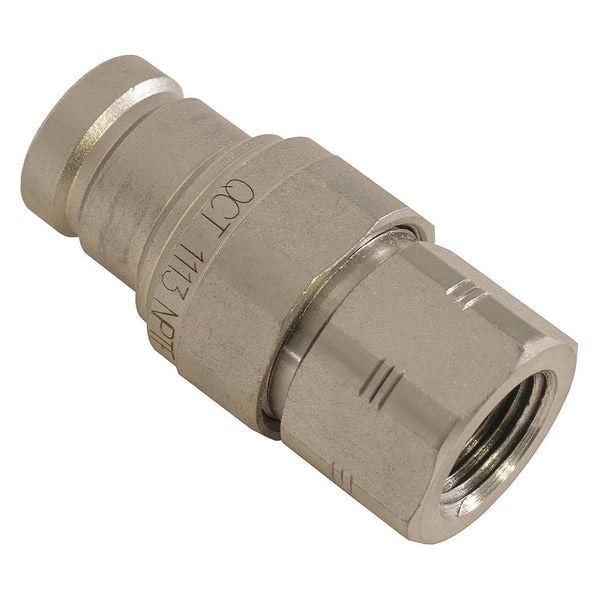 1/2 Inch Female Flush-Face Coupler With 3/4 Inch NPT Port