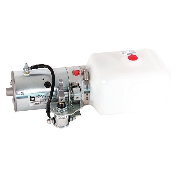 3-Way DC Power Unit-Metered Release Valve Horizontal 0.86 Gallon Poly Reservoir