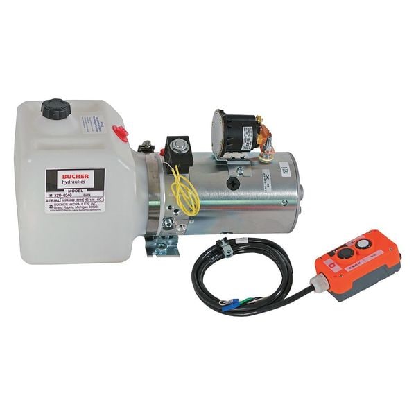 3-Way DC Power Unit-Electric Controls Horizontal 0.75 Gallon Poly Reservoir