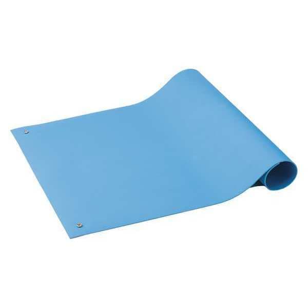 ESD Mat, 0.1" x 24" x 36", Light, Blue