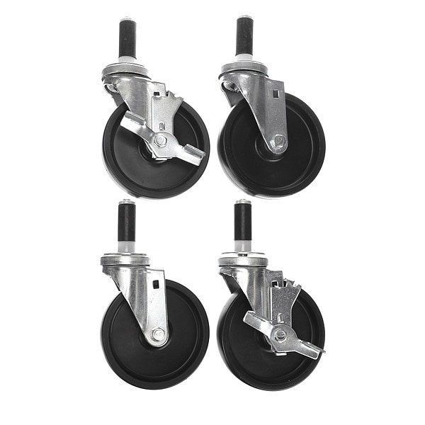 Caster Kit, Med Duty 1" Exp Stem Caster