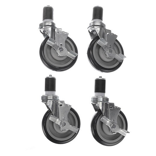 Caster Kit, Med Duty 1-5/8" Exp Stem Cas