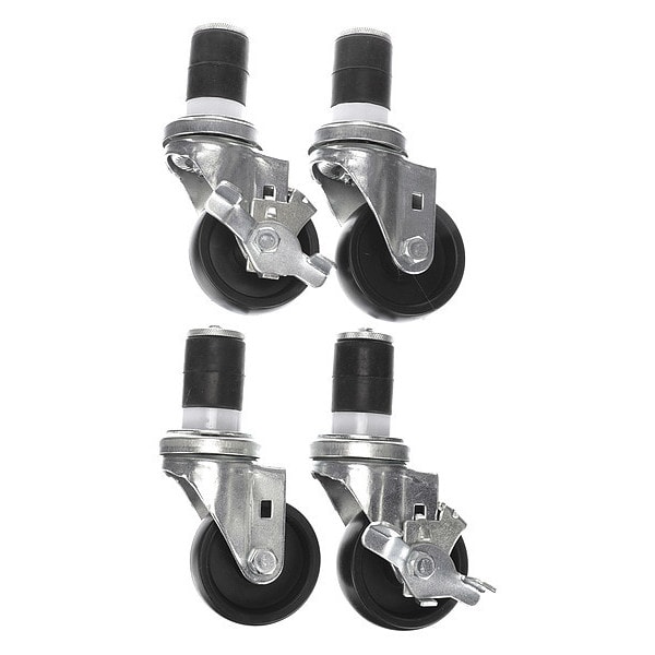 Caster Kit, Med Duty 1-5/8" Exp Stem Cas