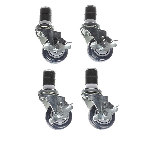 Caster Kit, Med Duty 1-5/8" Exp Stem Cas