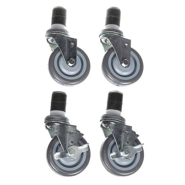 Caster Kit, Med Duty 1-5/8" Exp Stem Cas