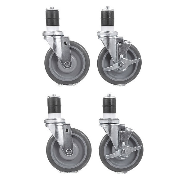 Caster Kit, Med Duty 1-5/8" Exp Stem Cas