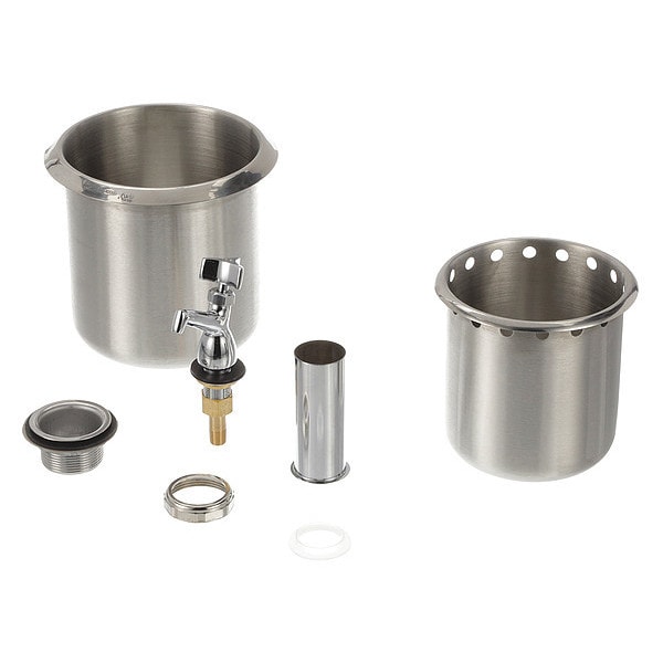 Encore Stainless Steel Dipper Well Assembly complete with faucet