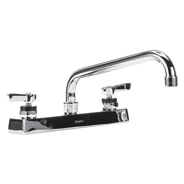8" Mount, Commercial OC Deck Mount Faucet 8" Ceramic Valves