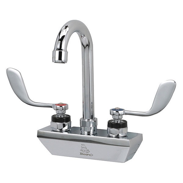 4" Mount, Commercial OC Wall Mount Faucet 4", 3-1/2" Gnk Spou