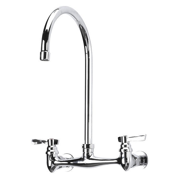 8" Mount, Commercial OC Wall Mt Faucet 8" with 8-1/2" Gnck S